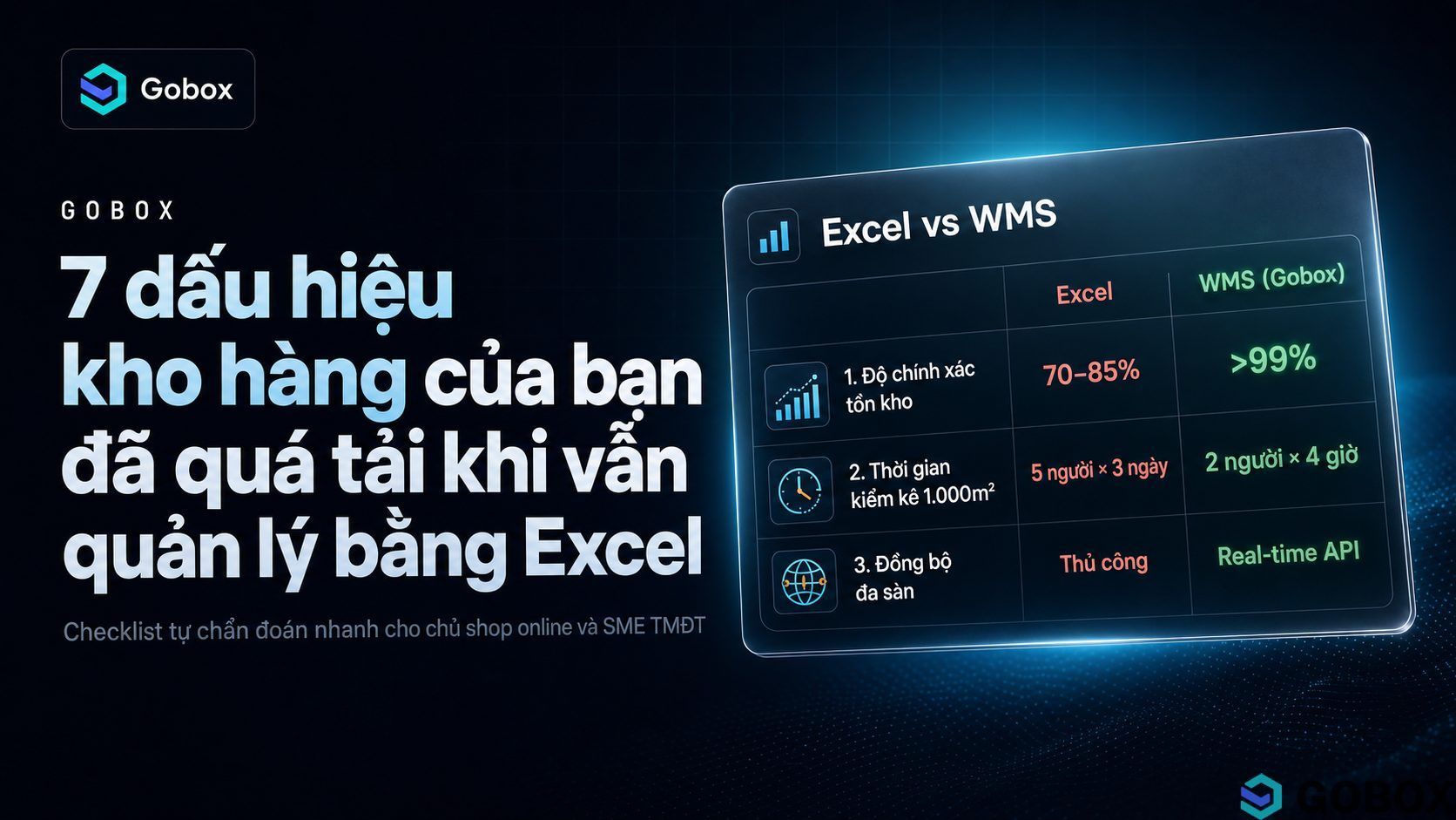 7 Dấu Hiệu Kho Hàng Quá Tải Khi Vẫn Dùng Excel — Đã Đến Lúc Cần Phần Mềm Quản Lý Kho Cho Shop Online?
