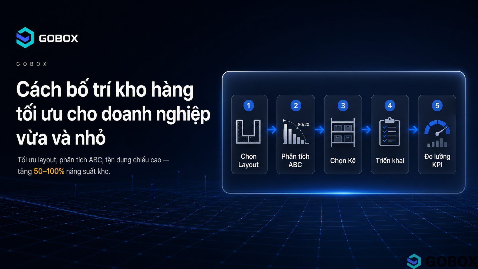 Cách bố trí kho hàng tối ưu: Tăng năng suất 30% cho SME