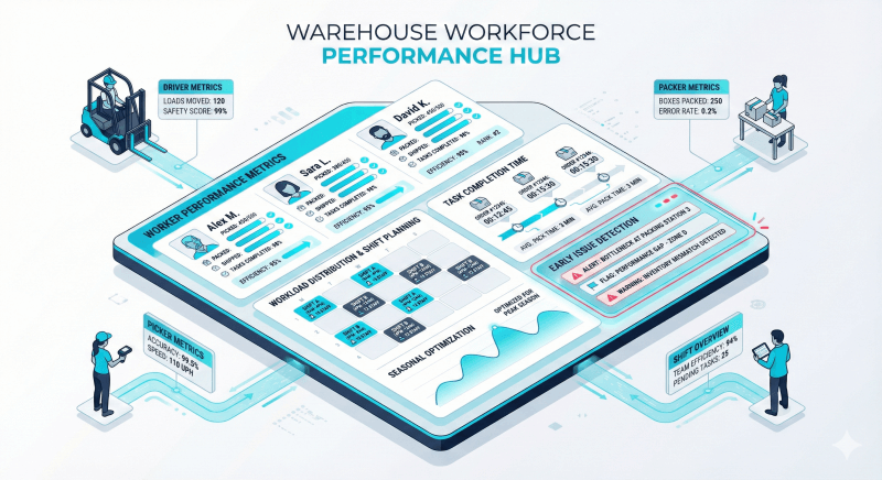 Quản lý hiệu suất nhân viên kho
